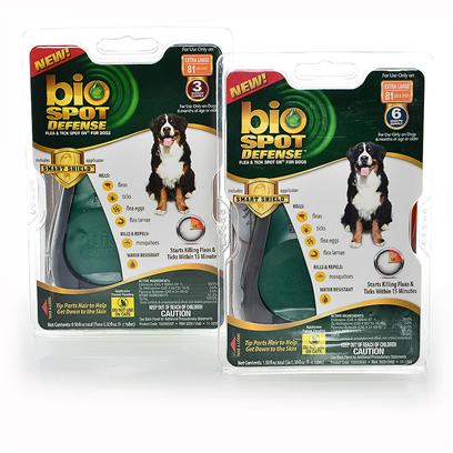 BioSpot Defense Flea & Tick Spot On with Smart Shield 6 to 12 lbs. - 3 Month Supply picture
