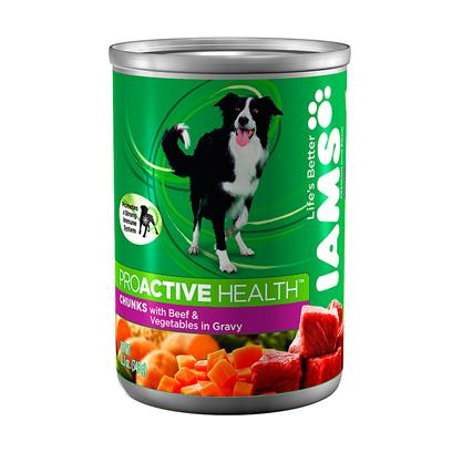 Iams ProActive Chunk Dog Food 12.3 oz cans / case of 12 picture