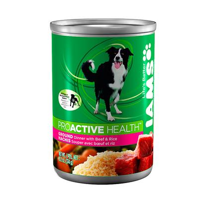 Iams ProActive Health Adult Canned Dog Food 12/13.2 Oz Cans Iams Dog Din Turkey & Ricee 12/13.2 Oz picture