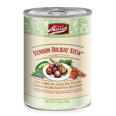 Merrick Venison Holiday Stew Canned Dog Food 13.2 oz cans / case of 12 picture