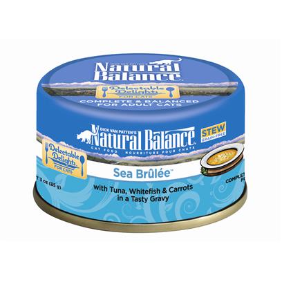 Natural Balance Delectable Delights Sea Brulee Cat Recipe 2.5 Oz - Case Of 12 picture