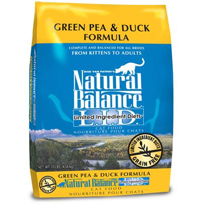Natural Balance L.I.D. Duck & Green Pea Dry Cat FormulaRecipe 10 Lbs picture
