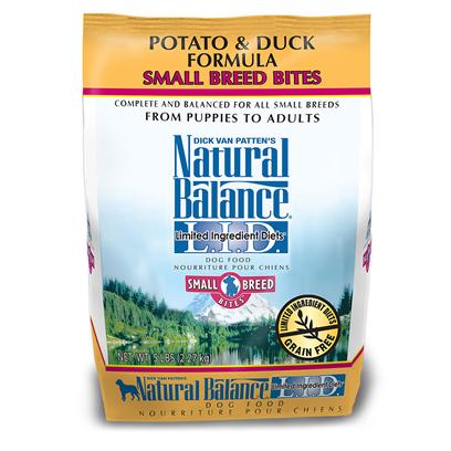 Natural Balance L.I.D Limited Ingredient Diets Potato and Duck Small Breed Bites Dry Dog Formula 12 lb bag picture