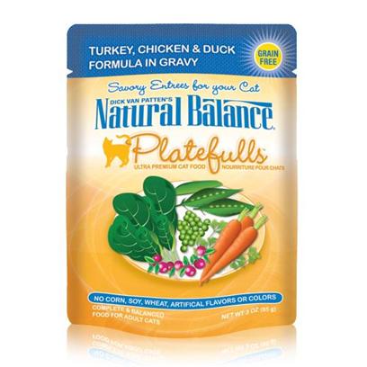 Natural Balance Platefulls - Cat Food Pouches Mackerel/Sardine 3 oz. - case of 24 picture