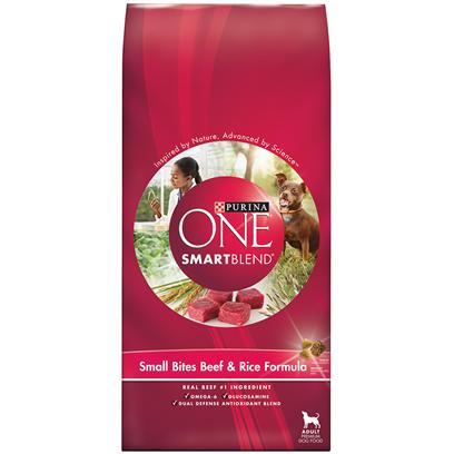 Purina One SmartBlend Small Bites Beef & Rice Formula 16.5 Lb bag picture