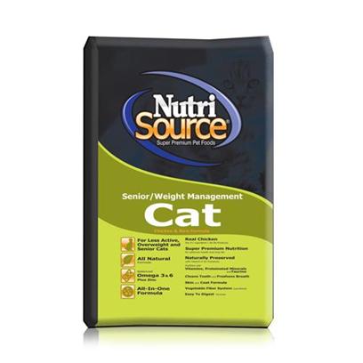 Tuffies Pet Nutrisource Sr. Weight Chicken/Rice Dry Cat Food Tuffies Pet Nutrisource Senior Weight Chicken/Rice Cat 16Lb picture