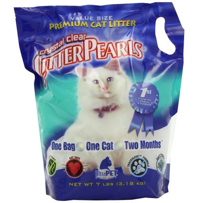 UltraPet Litter Pearls Crystal Clear Cat Litter 7 lbs picture