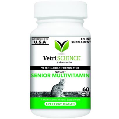 VetriScience NuCat Senior Multivitamin 60 Chewable Tablets picture