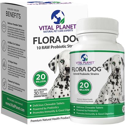 Vital Planet Flora Dog 30 Chewable Tablets picture